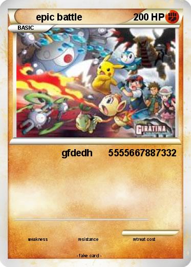 Pokemon epic battle