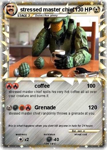 Pokemon stressed master chief