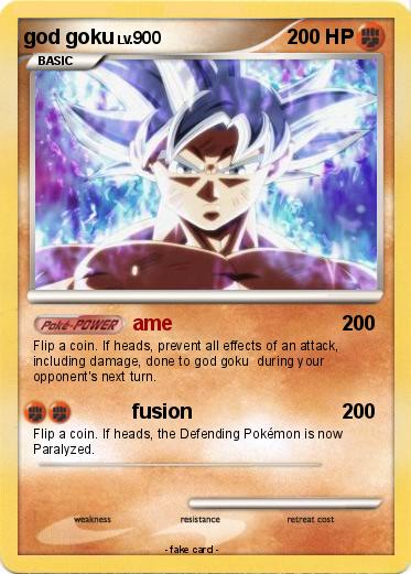 Pokemon god goku