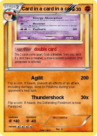 Pokemon Card in a card in a card