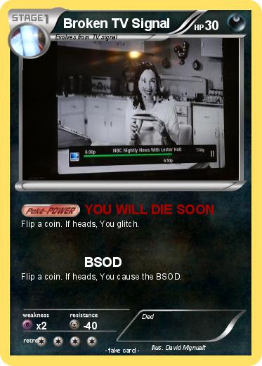 Pokemon Broken TV Signal