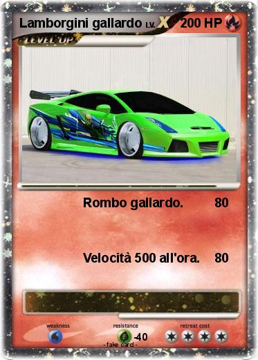 Pokemon Lamborgini gallardo