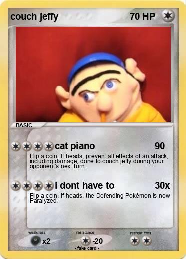 Pokemon couch jeffy
