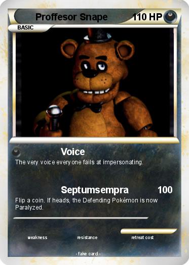 Pokemon Proffesor Snape