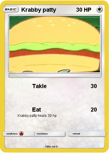 Pokemon Krabby patty