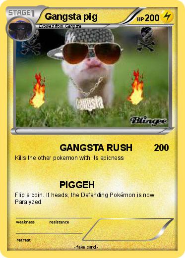 Pokemon Gangsta pig