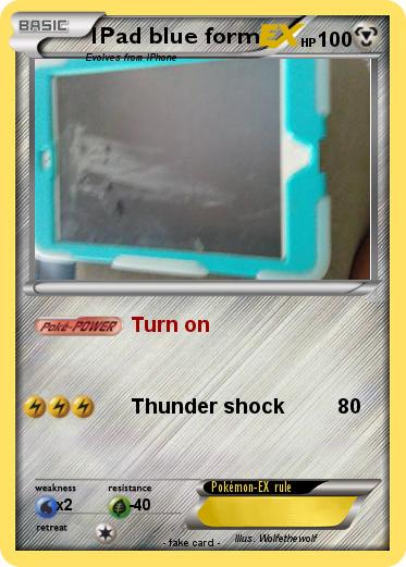 Pokemon IPad blue form