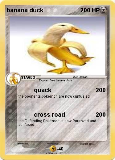Pokemon banana duck