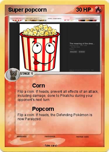 Pokemon Super popcorn