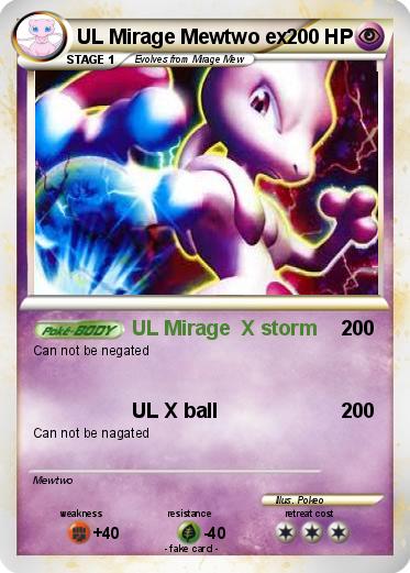 Pokemon UL Mirage Mewtwo ex