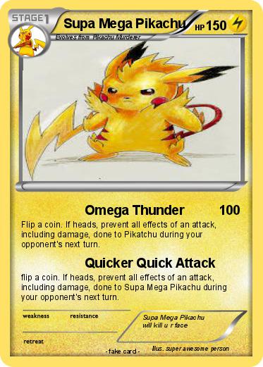 Pokemon Supa Mega Pikachu