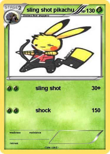 Pokemon sling shot pikachu