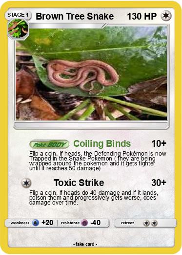 Pokemon Brown Tree Snake