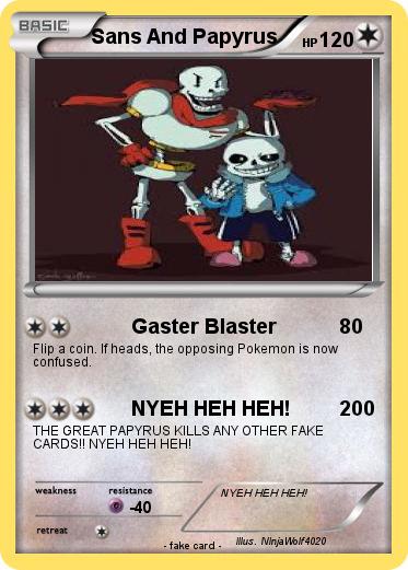Pokemon Sans And Papyrus