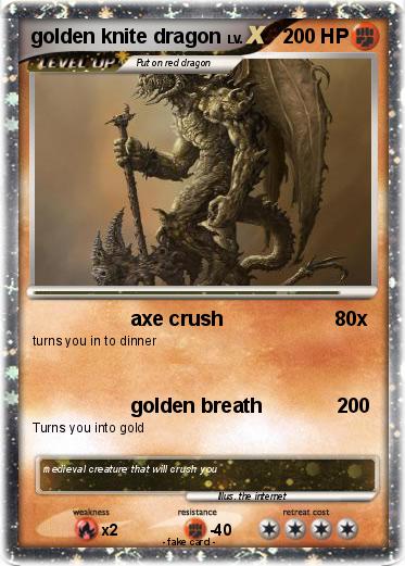 Pokemon golden knite dragon