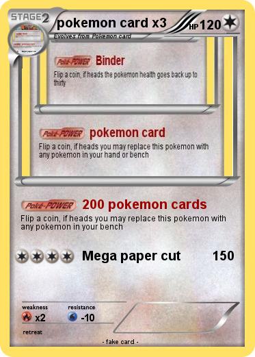 Pokemon pokemon card x3