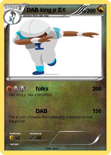 Pokemon DAB king jr EX