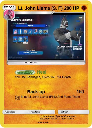 Pokemon Lt. John Llama (S. F)