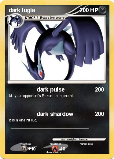 Pokemon dark lugia
