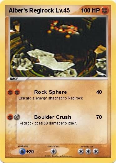 Pokemon Alber's Regirock Lv.45