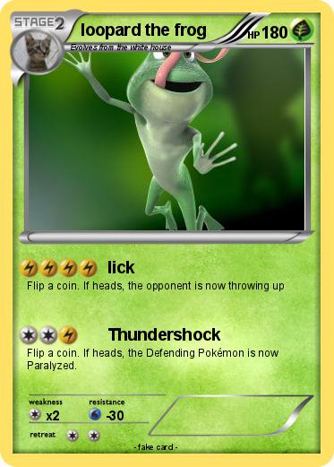 Pokemon loopard the frog