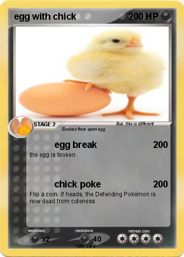 Pokemon egg with chick