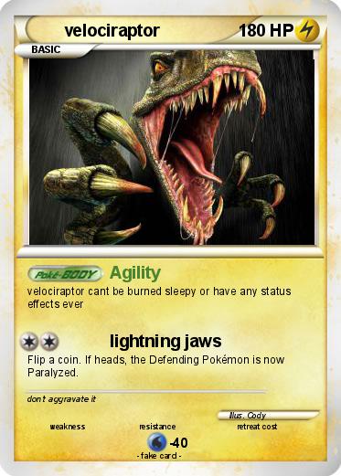 Pokemon velociraptor