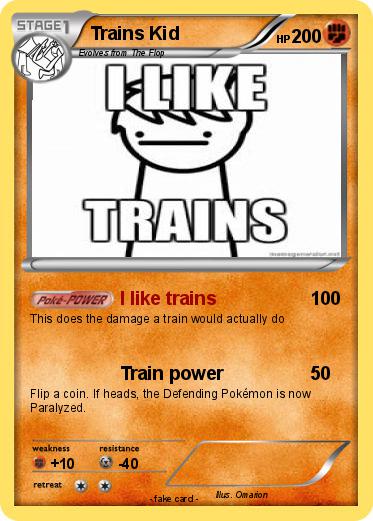 Pokemon Trains Kid