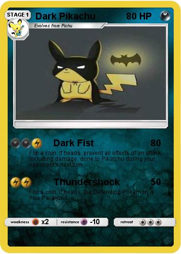 Pokemon Dark Pikachu