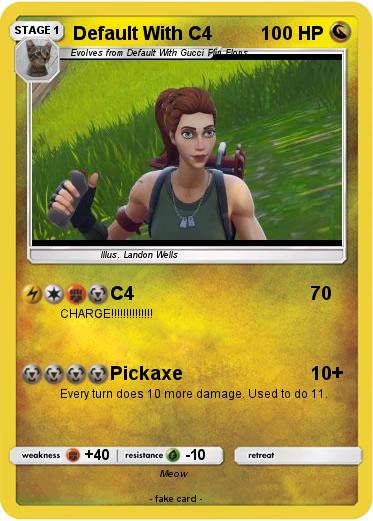 Pokemon Default With C4