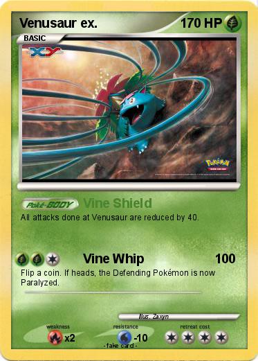 Pokemon Venusaur ex.
