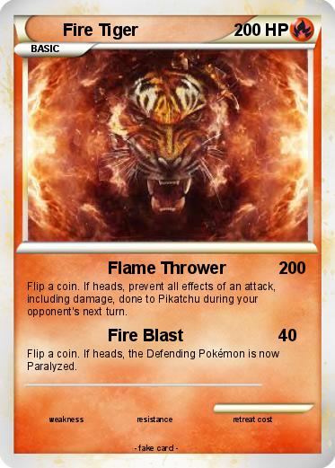 Pokemon Fire Tiger