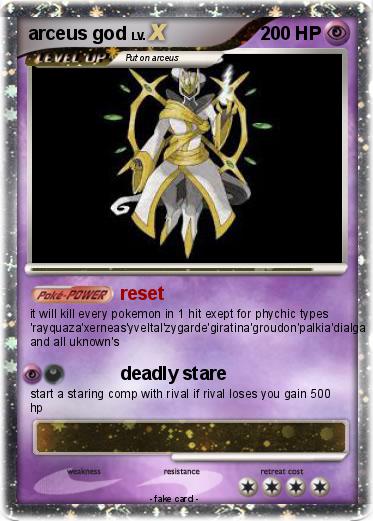 Pokemon arceus god
