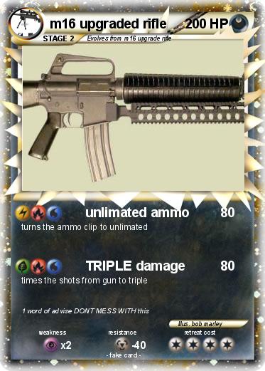 Pokemon m16 upgraded rifle