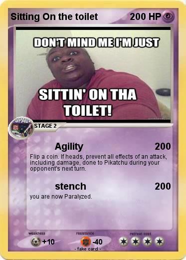 Pokemon Sitting On the toilet