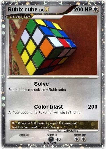 Pokemon Rubix cube