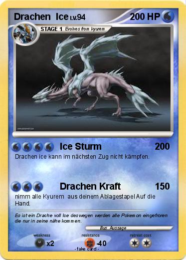 Pokemon Drachen  Ice