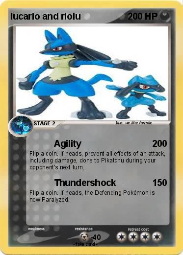 Pokemon lucario and riolu