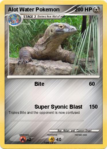 Pokemon Alot Water Pokemon