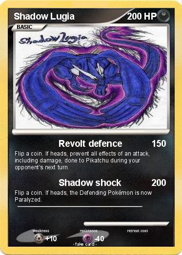 Pokemon Shadow Lugia