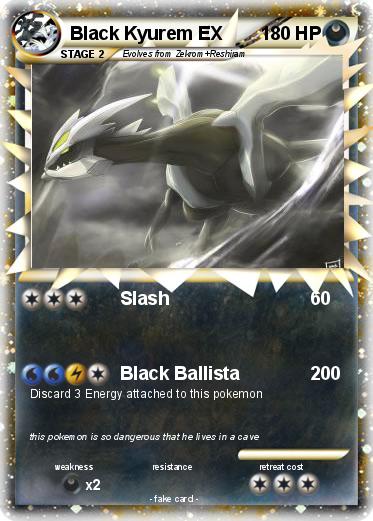 Pokemon Black Kyurem EX