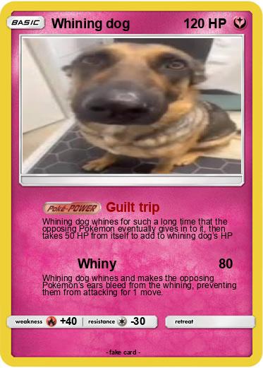 Pokemon Whining dog