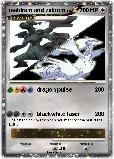 Pokemon reshiram and zekrom