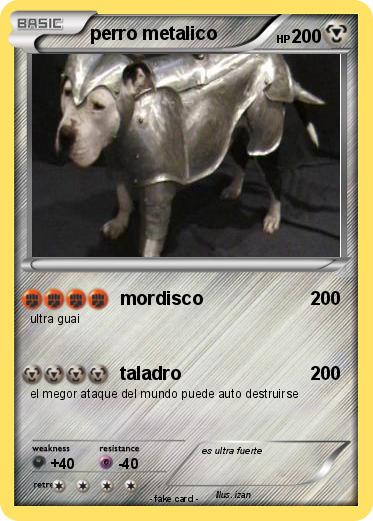 Pokemon perro metalico