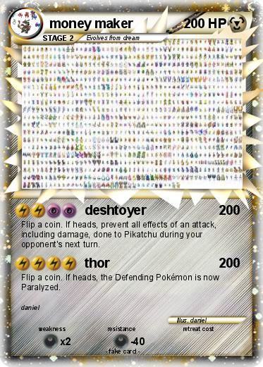 Pokemon money maker
