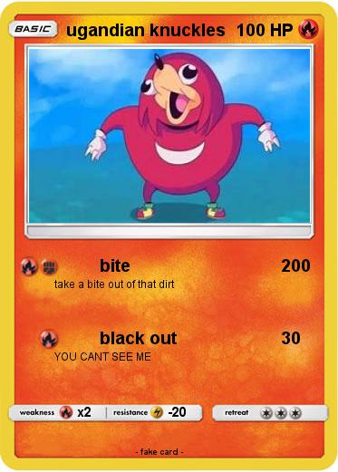 Pokemon ugandian knuckles