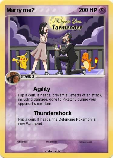 Pokemon Marry me?