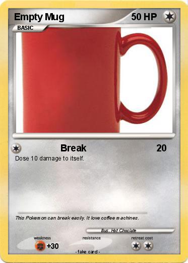 Pokemon Empty Mug