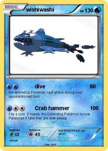 Pokemon wishiwashi