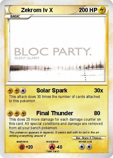 Pokemon Zekrom lv X
